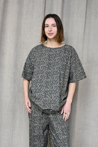 Friedrich Top Charcoal Floral
