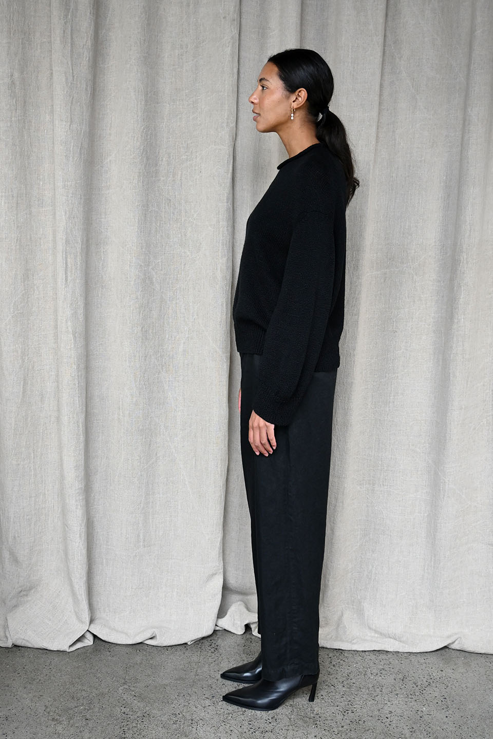 Punto Knitted Pullover Black