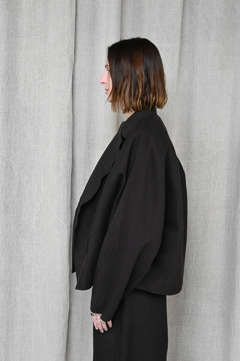 Smooth Sheet Coffee Jacket