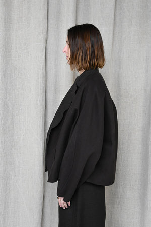 Smooth Sheet Coffee Jacket