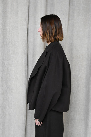 Smooth Sheet Coffee Jacket