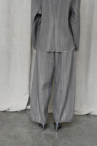 Linea Trousers Gray/Nude