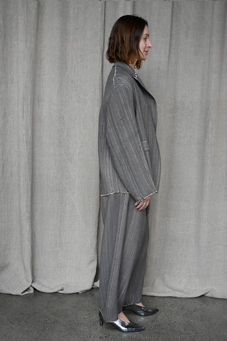 Linea Trousers Gray/Nude