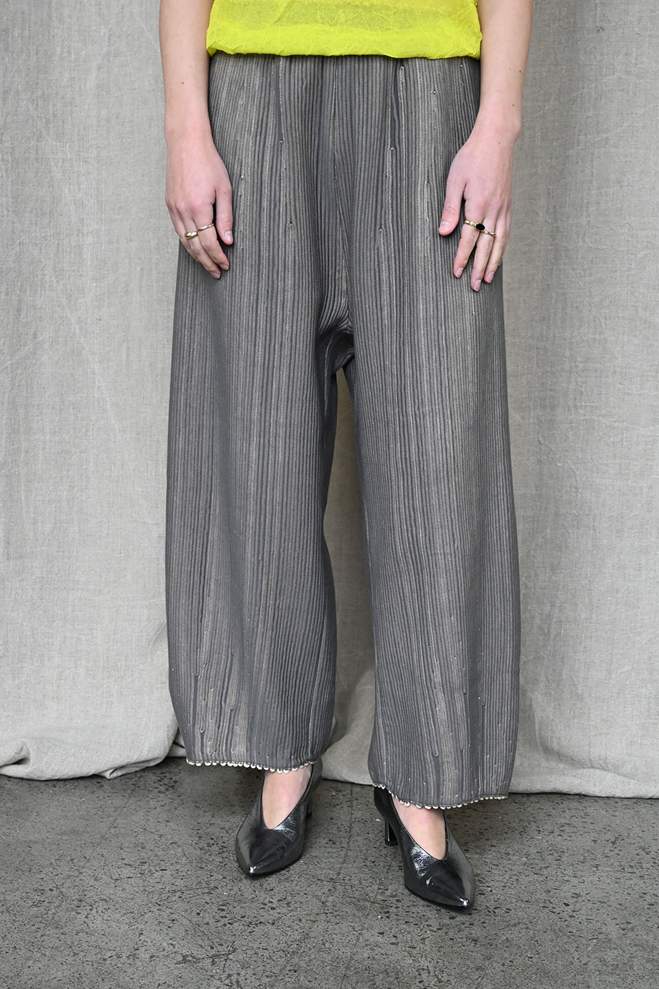 Linea Trousers Gray/Nude