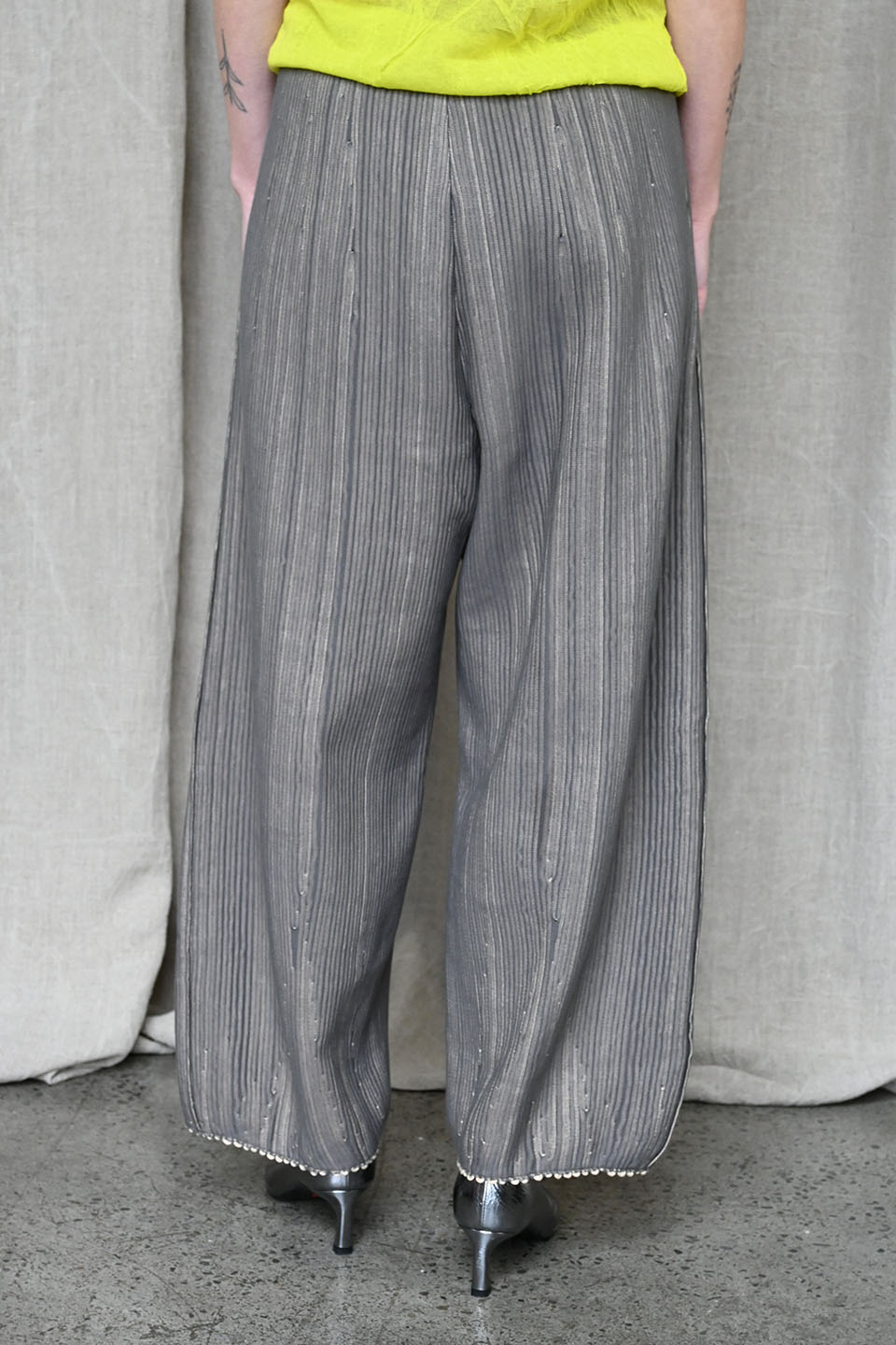 Linea Trousers Gray/Nude