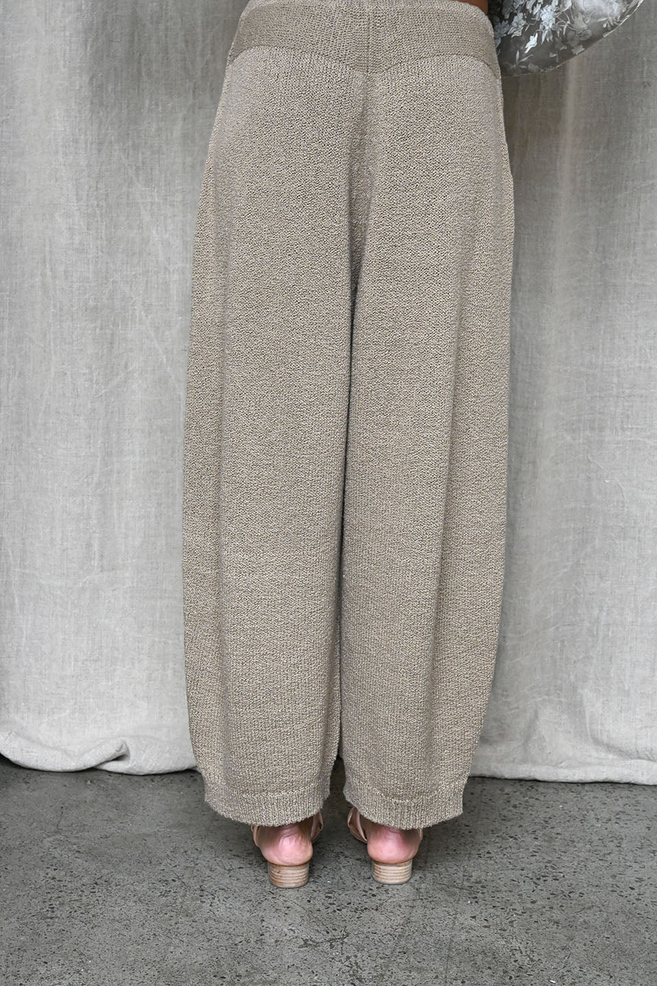 Punto Knitted Trousers Taupe