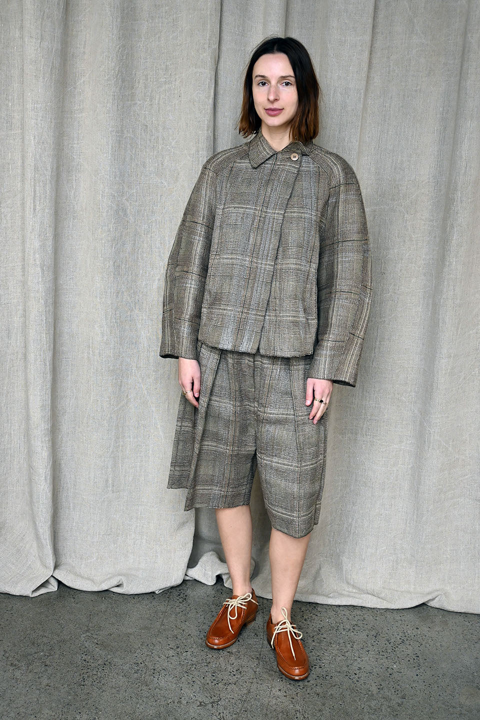 BOBOUTIC ボブティック カシュクール ジレ カシミア シルク リネン BOBOUTIC ボブティック カシュクール ジレ カシミア シルク リネン