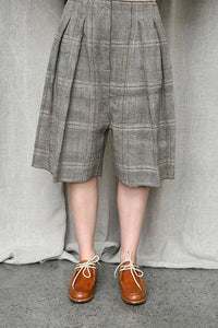 Large Squares Trousers Brown/Sage
