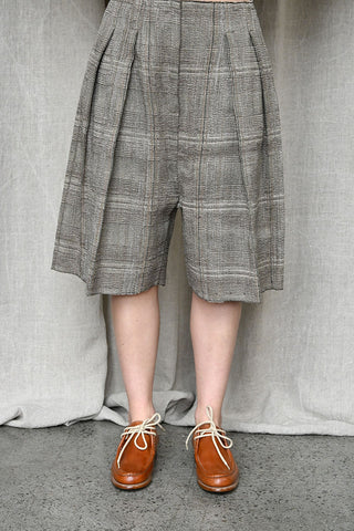 Large Squares Trousers Brown/Sage