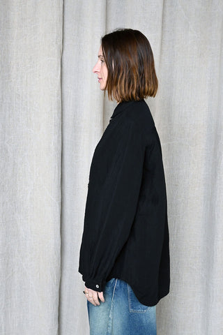 Linen Bamboo Busam Shirt Black