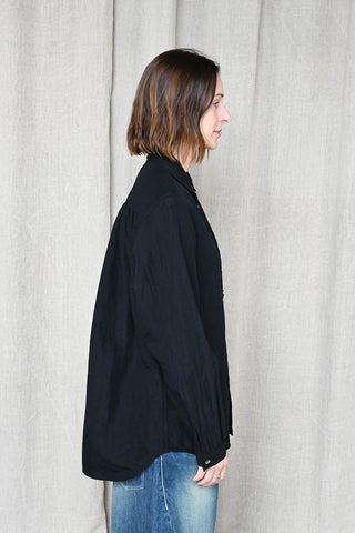 Linen Bamboo Busam Shirt Black