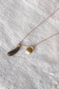 Pebble & Gold Stone Necklace