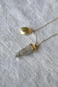 Pebble & Gold Stone Necklace