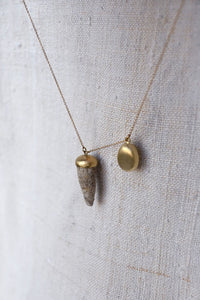 Pebble & Gold Stone Necklace