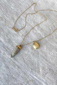Pebble & Gold Stone Necklace