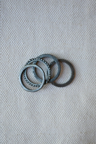 CP Ring Set Oxidized Silver
