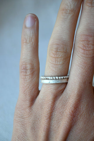 CP Ring Set White Silver