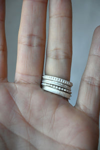 CP Ring Set White Silver