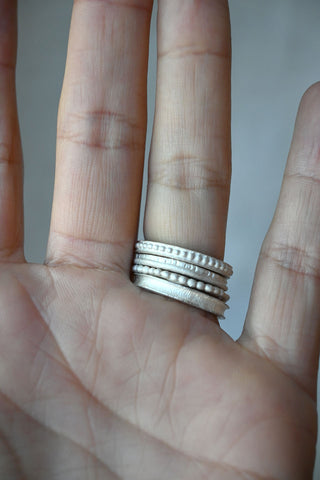 CP Ring Set White Silver