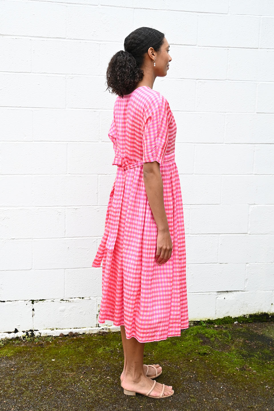 Pink Check Dress