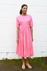 Pink Check Dress
