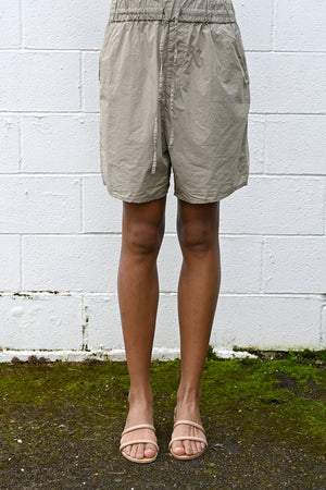 Tissue Cotton Shorts Stone