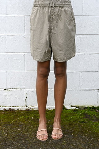 Tissue Cotton Shorts Stone