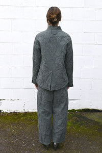 Wrinkled Wide Pants Grey