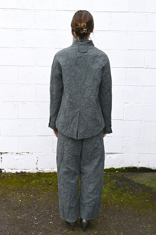 Wrinkled Wide Pants Grey