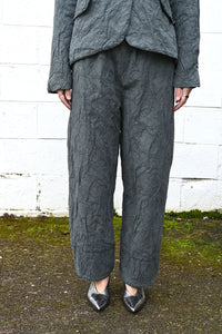 Wrinkled Wide Pants Grey