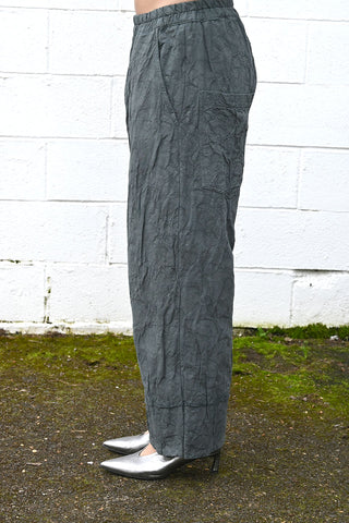 Wrinkled Wide Pants Grey