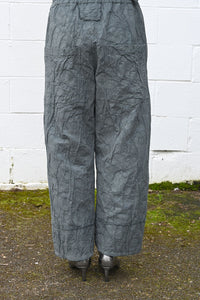 Wrinkled Wide Pants Grey