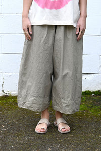 Wide Trousers in Stone