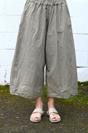 Wide Trousers in Stone
