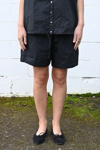 Cotton Canvas Shorts Black