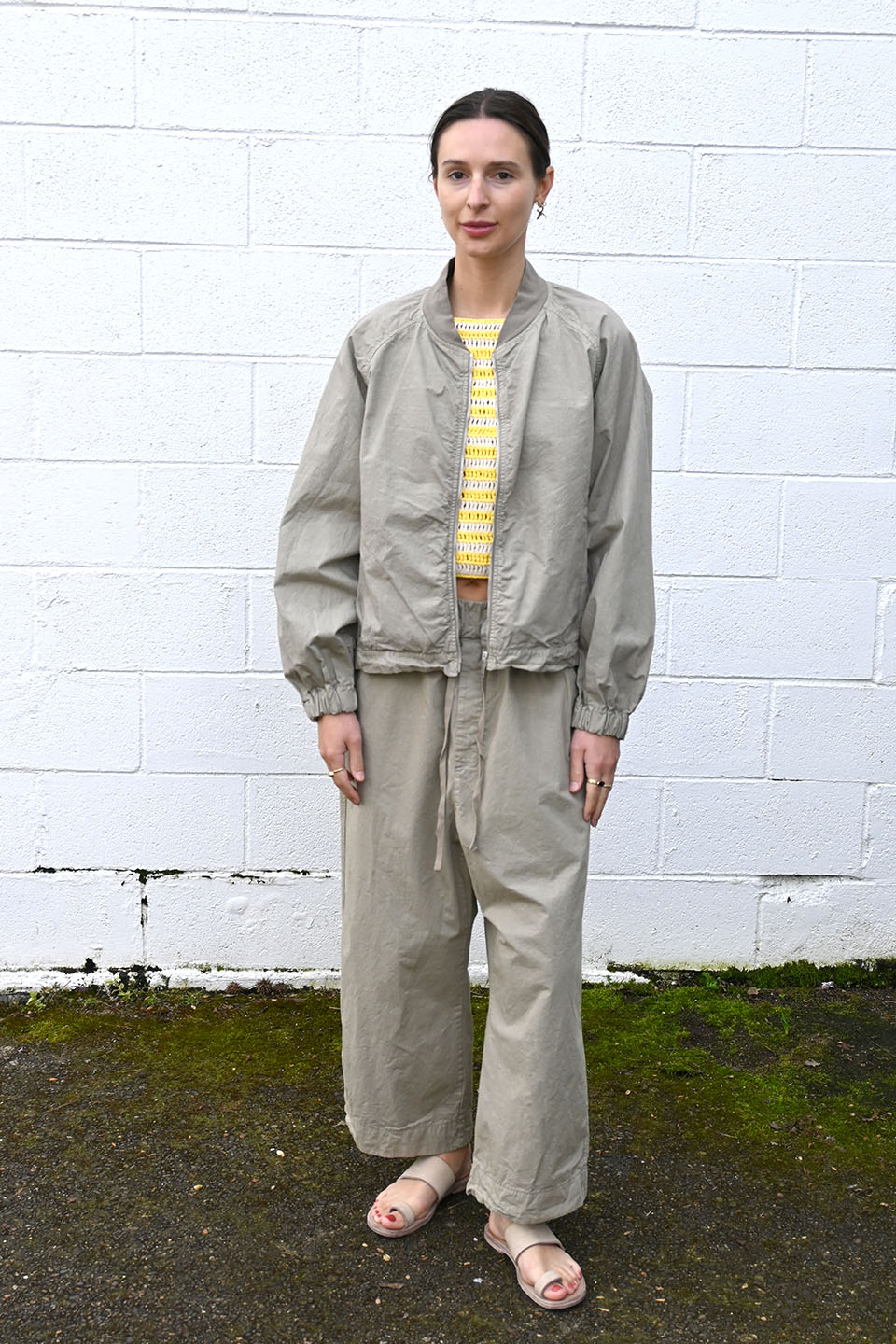 Wide and Short Pants CC Stone