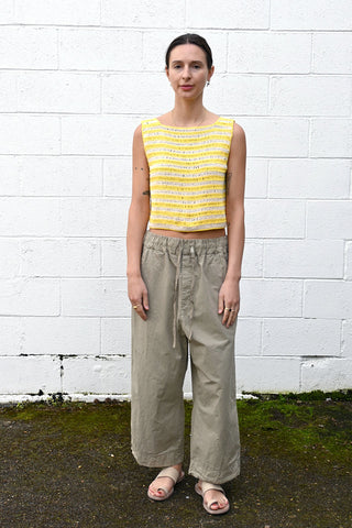 Wide and Short Pants CC Stone