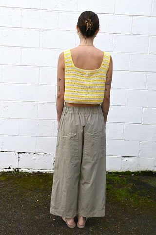 Wide and Short Pants CC Stone