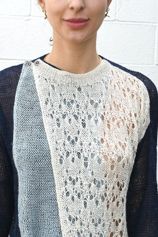 Open Knit Layered Sweater