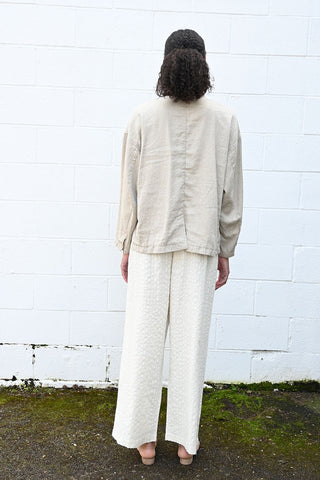Linen Blend Jacket in Natural