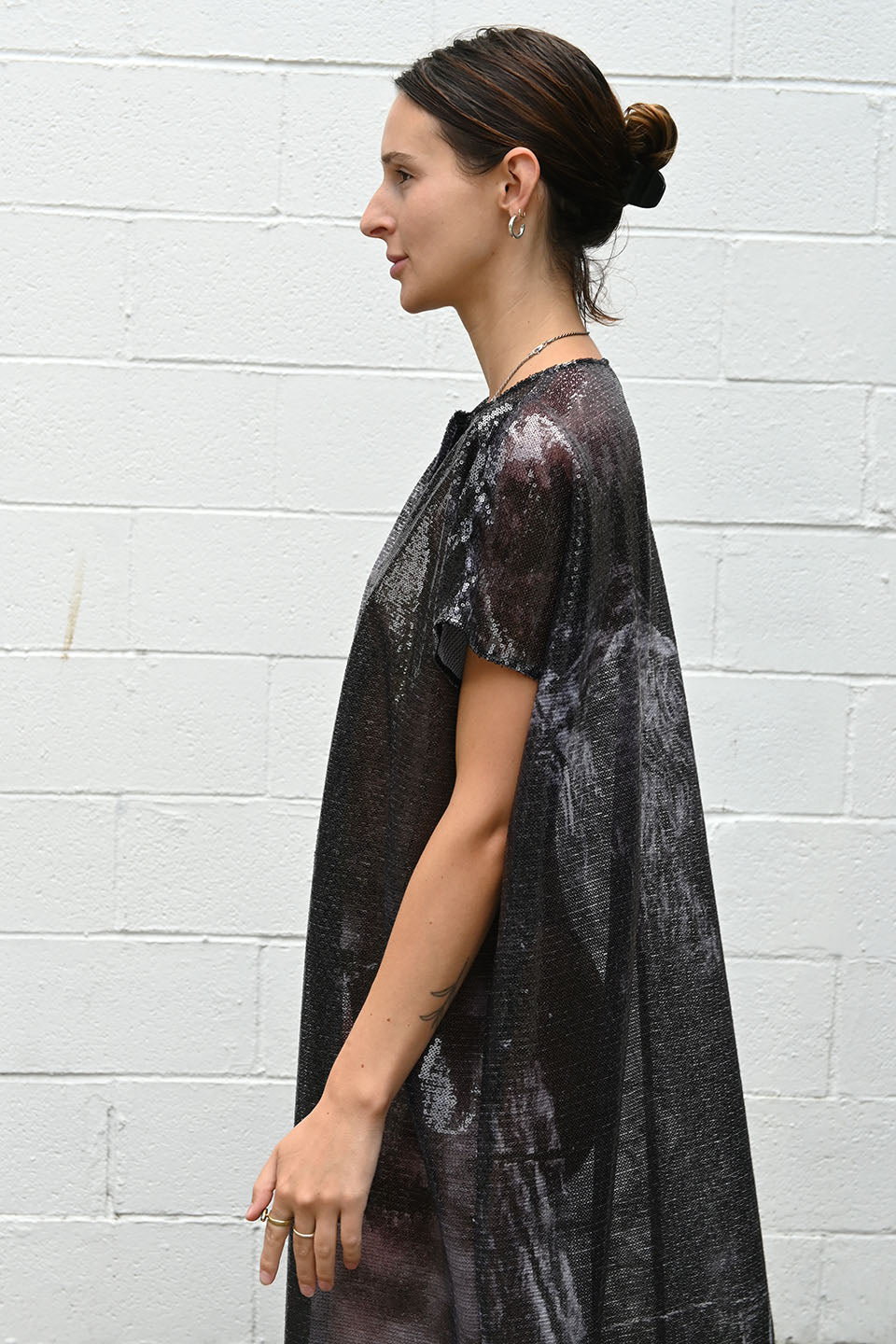Print Sequin Dress
