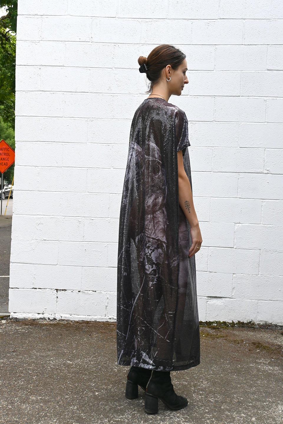Print Sequin Dress