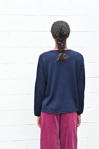 Oversized Navy Pullover
