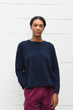 Oversized Navy Pullover