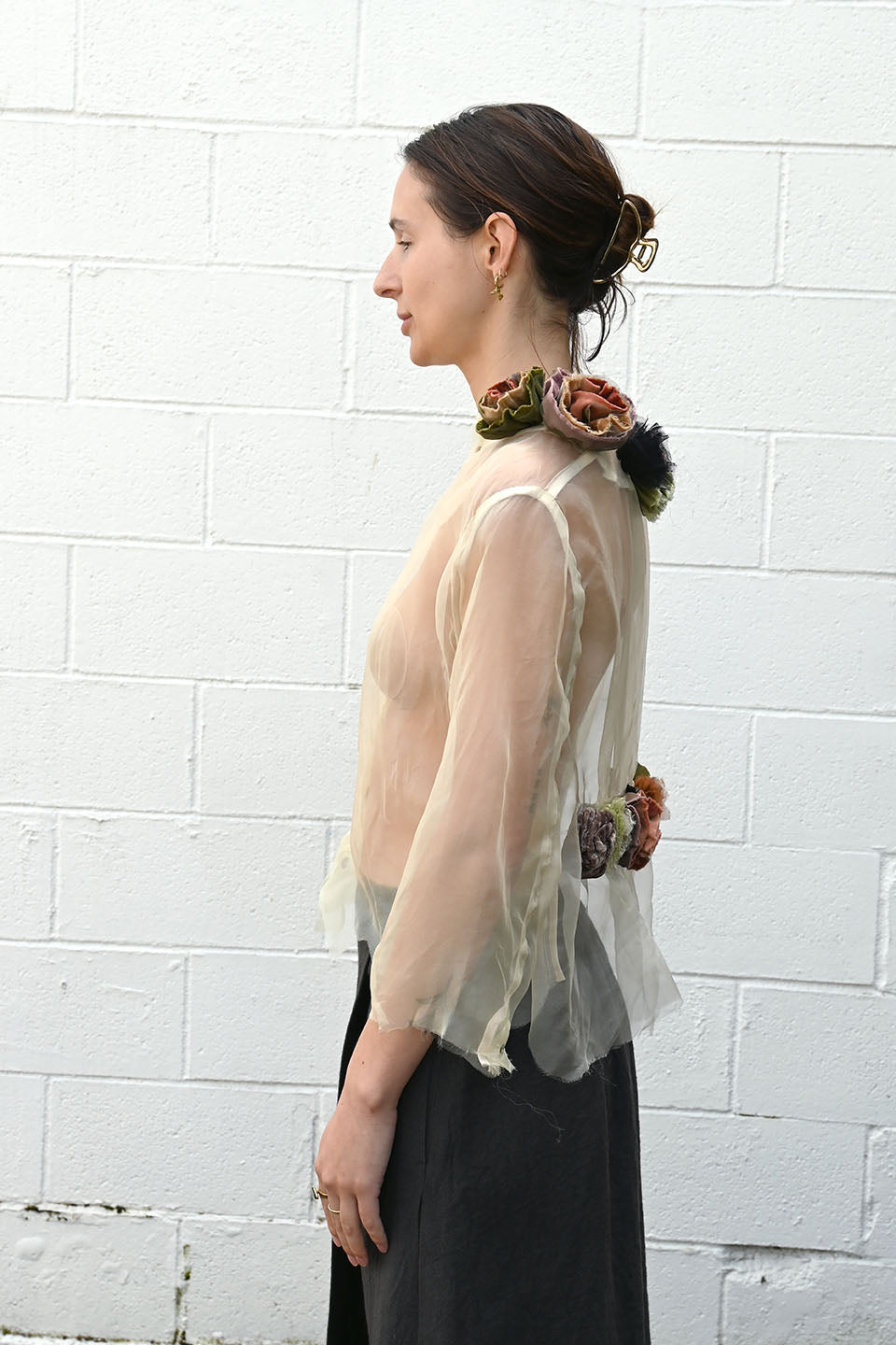 Sheer Rosette Top