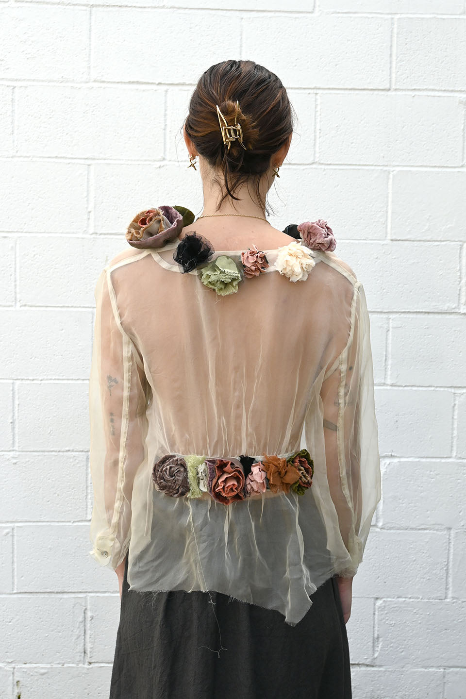 Sheer Rosette Top