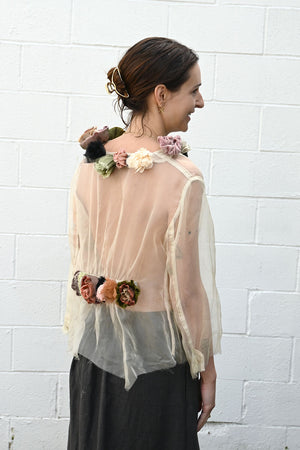 Sheer Rosette Top