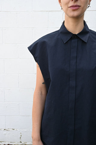 Silk Linen Shantung Shirt Vest