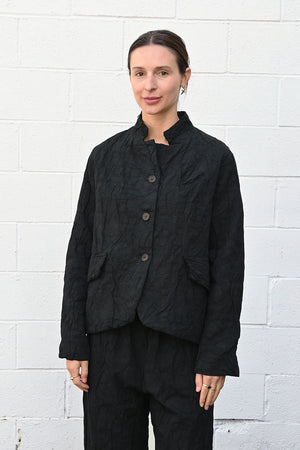 Wrinkled Jacket Black