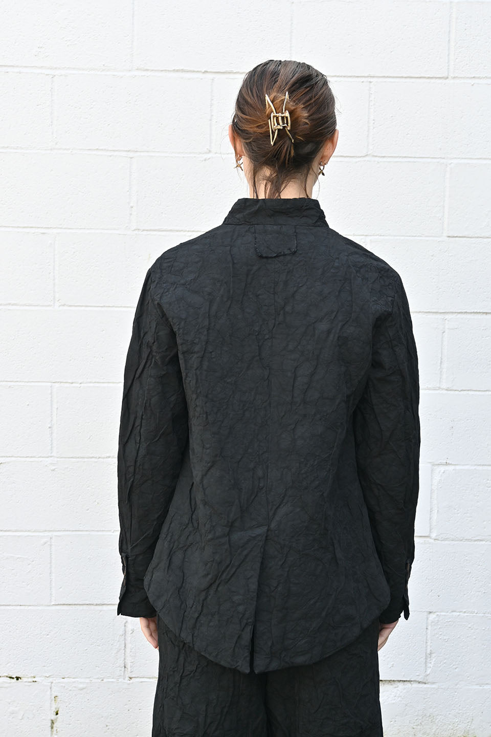 Wrinkled Jacket Black